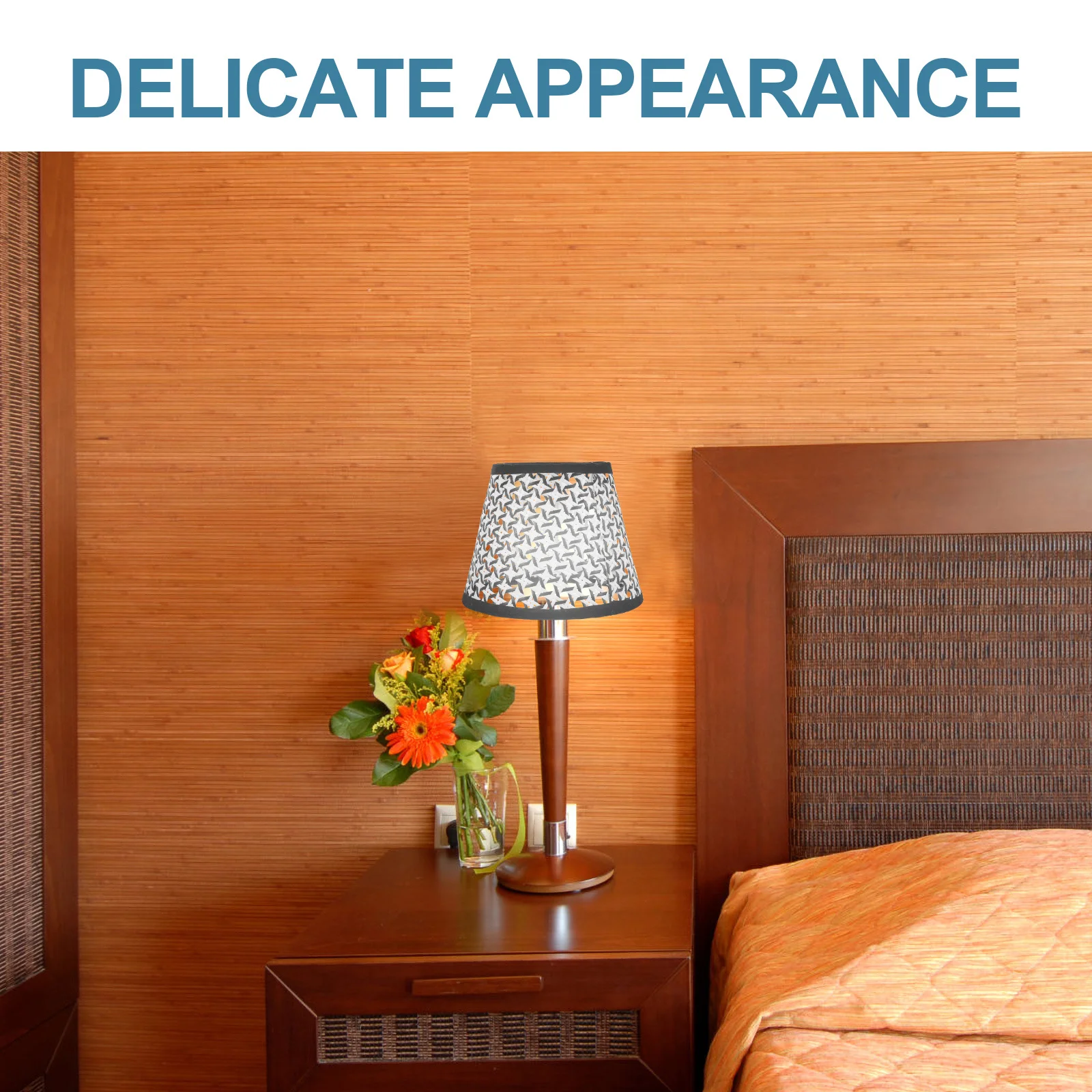 

Тканый абажур, износостойкий пластик, нежный стиль, настольный торшер, абажур для дома, отеля, бара, замена кабинета