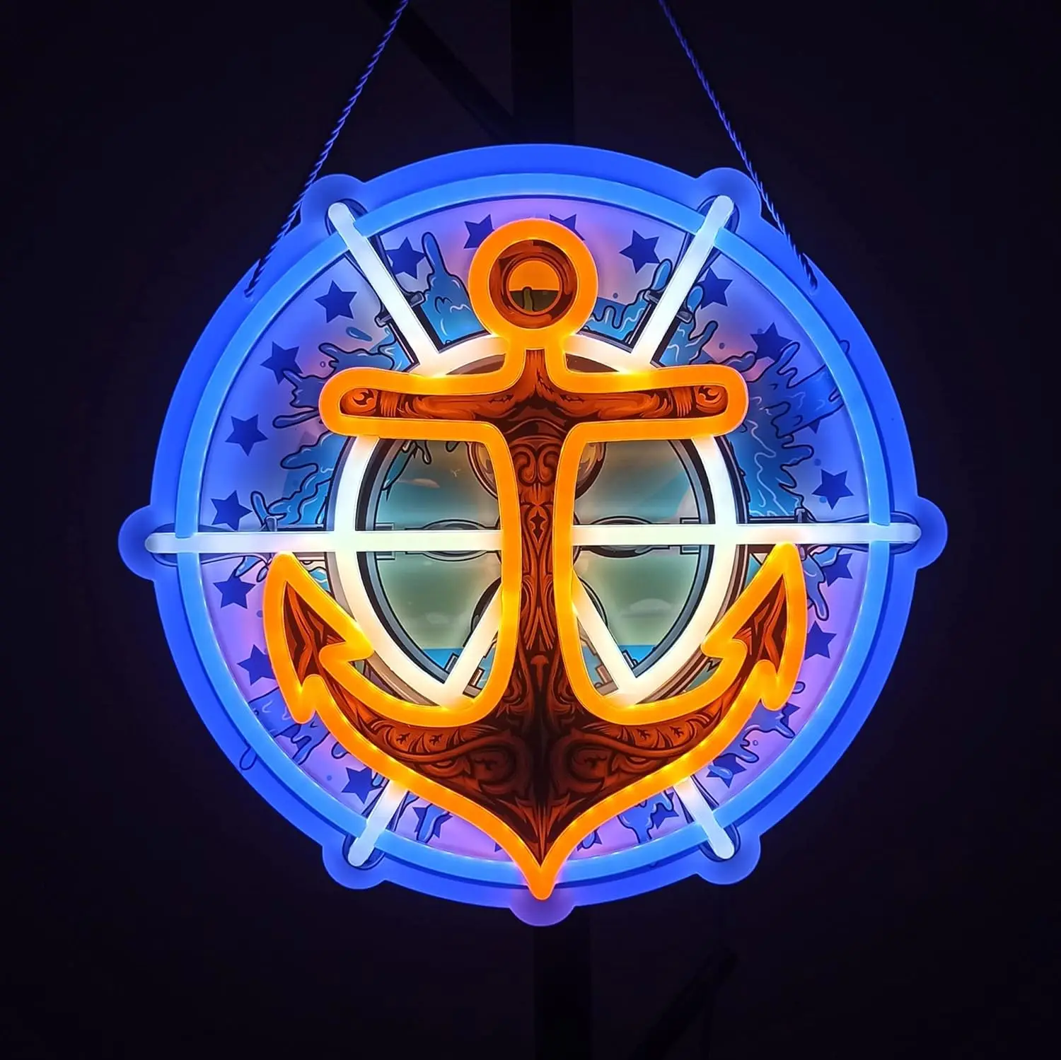 

Неоновая вывеска «Капитан»: настенный светильник USB LED для клуба, бара, игровой комнаты, спальни, декоративное освещение, подарок на день рождения, ночник