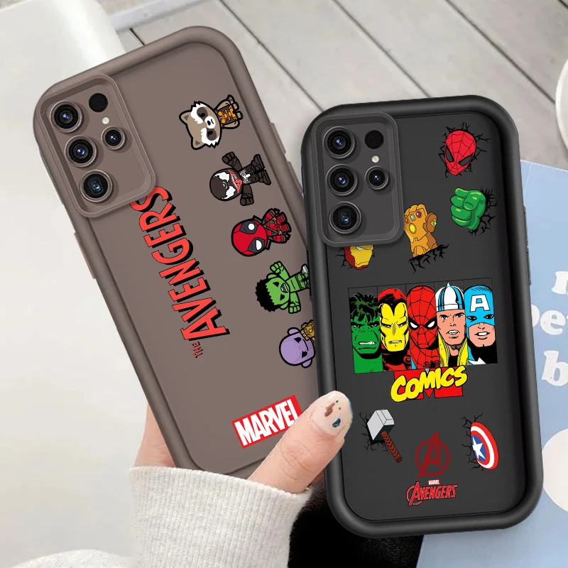

Marvel Avengers Art Fashion For Samsung Note 20 S24 S23 S22 S21 S20 Ultra Plus FE A25 A23 A22 A15 A31 5G Eye Ladder Back