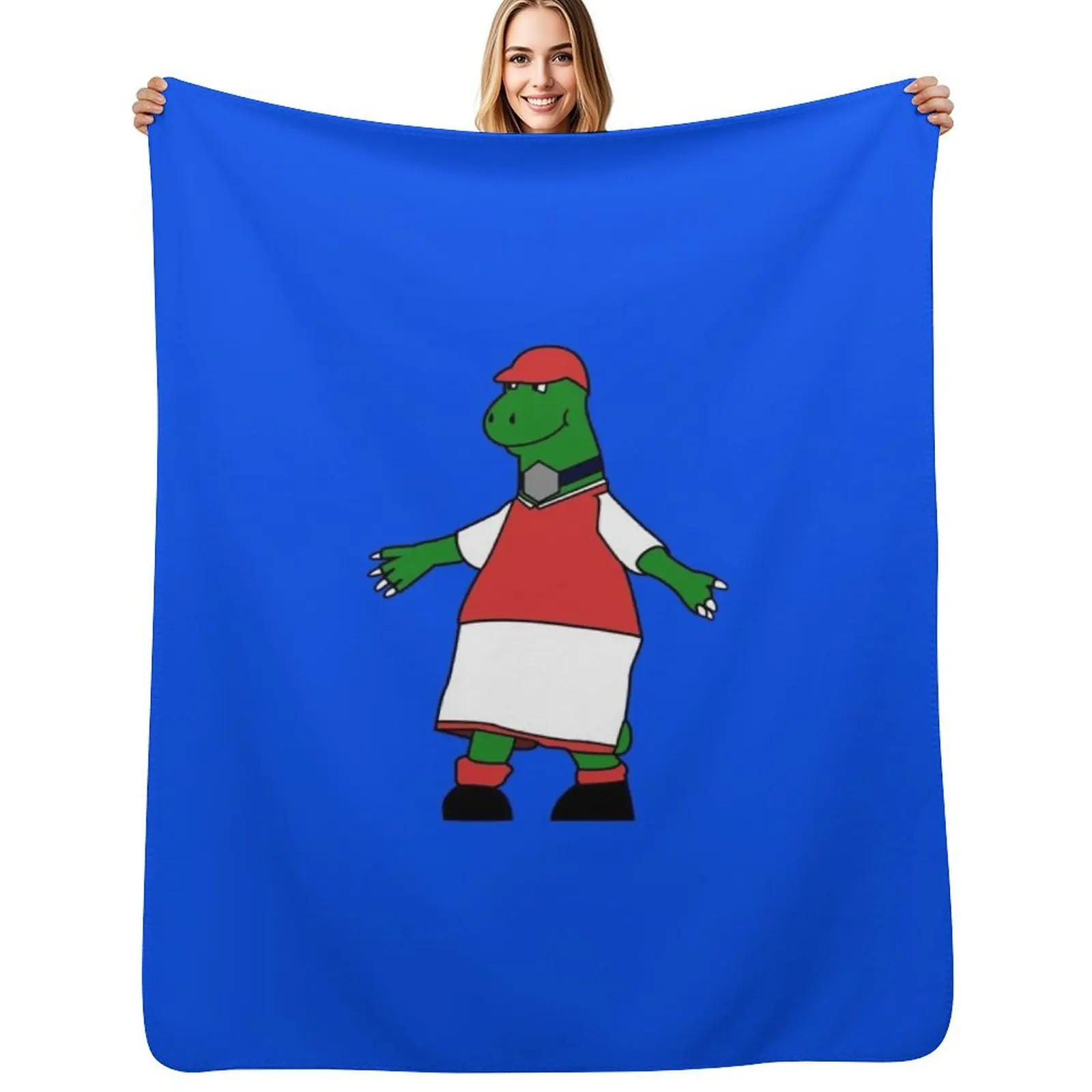 Gunnersaurus Sticker Throw Blanket Soft Solid Color Blanket for Couch Bed