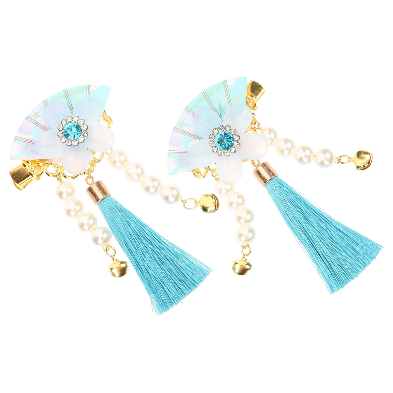 

Japanese Style Hairpin Tassel Clip Kimono Accessories Women Flower Girls Hair nament Bright Color Everyday Wearing Hairstyling
