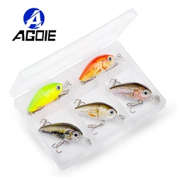Catch More Fish with Agoie 5pcs/box Crankbaits Fishing Lure Set Rattlins Wobbler Floating Artificial Bait Minnow Trout Pike Lure