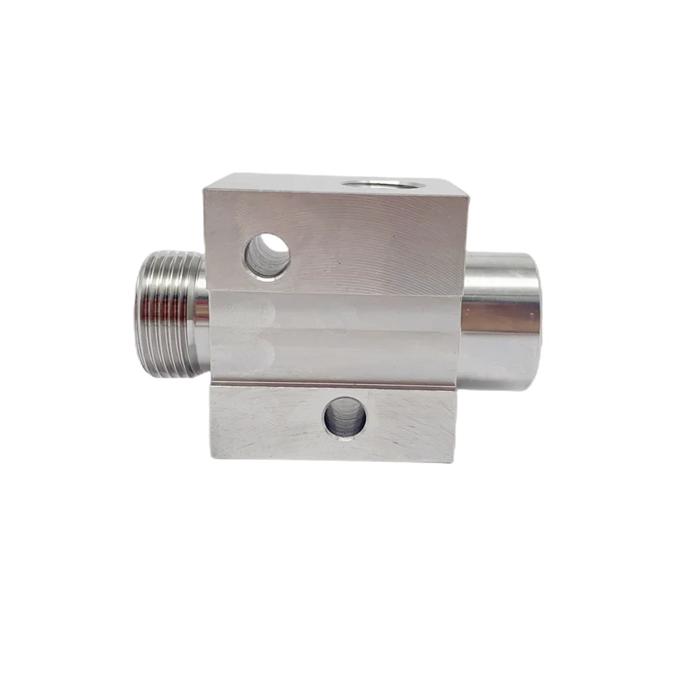 

Safety WaterJet Cutting Machine Spare Parts Waterjet YongDa New on Off Valve Body Square Water Switch Body