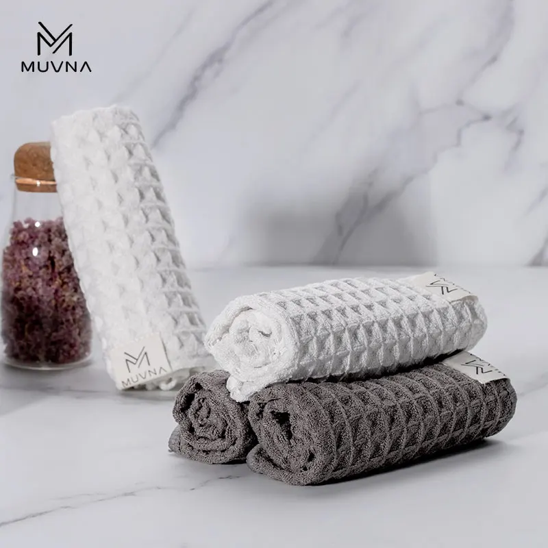 MUVNA Grids Microfiber Barista Cloth Espresso Cleaning Towel-Coffee Cleaning Accessory fit coffee Machine|Steam Wand|Countertop