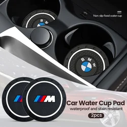 2 pezzi gel di silice sottobicchiere per auto tazza di acqua pad antiscivolo accessori auto per BMW X1 X2 X3 X5 X4 X6 X7 G30 G20 G32 G11 G12 F40 F30 F2