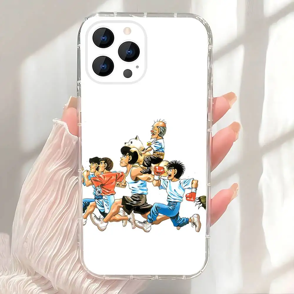 H-Hajime no I-Ippo Funda de teléfono para iPhone 17,16,15,14,13,12,11 Pro,Max,Plus,X,XS,XR,SE4,E Mini funda suave transparente