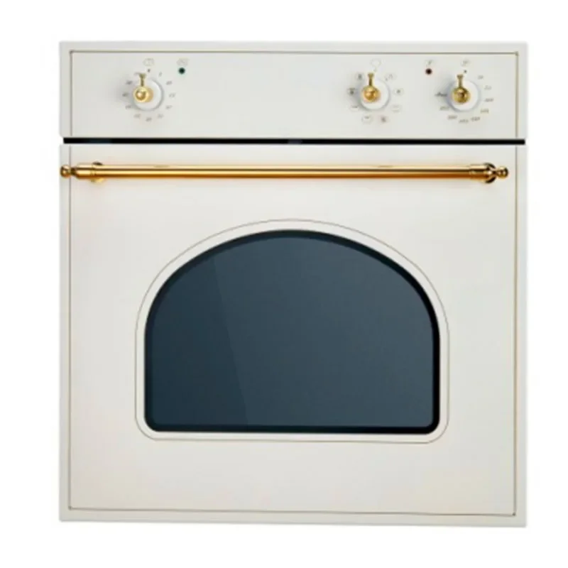 60L Built-in Electric Oven, White Spray Coating Panel, 595mm Width 34kg Household Embedded Baking Oven