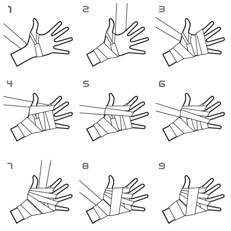 2 szt. 1.5/2/3/5M bandaże treningowe do boksu bawełniane bandaże sportowe Sanda Kick boks Mma rękawice ręczne okłady pas bokserski pasek sportowy