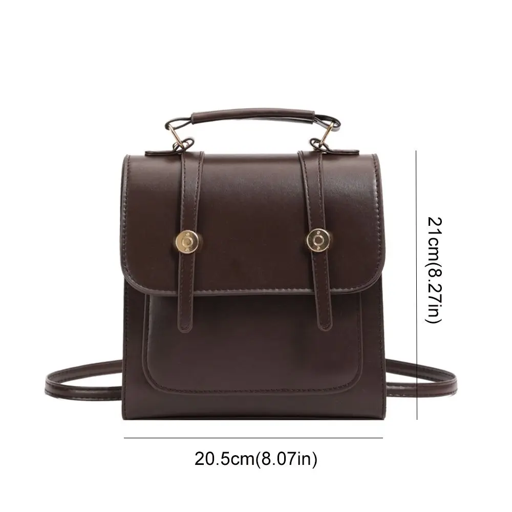 Wysokiej jakości torba szkolna do spędzania wolnego czasu Modna torba na ramię w stylu vintage Casualowy plecak damski ze skóry PU