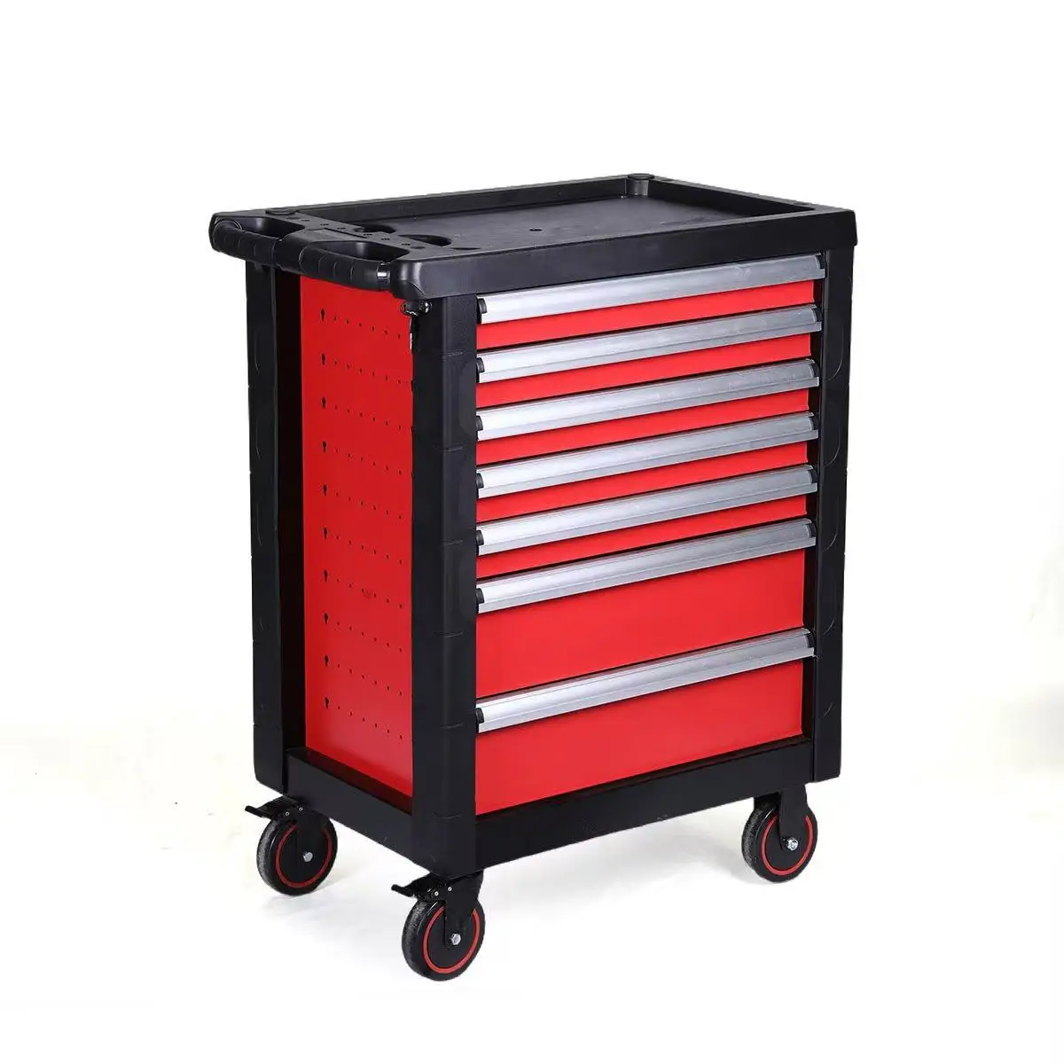 7 Drawer Garage Metal Rolling Roller Trolley Workshop Tool Cabinet, Tool Chest on Wheels