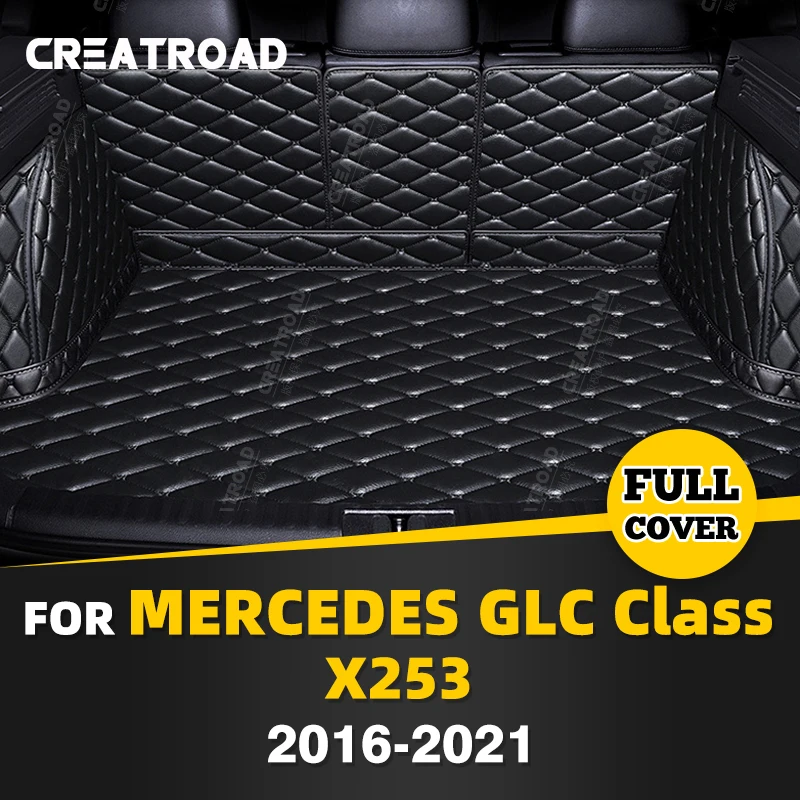 

Full Coverage Trunk Mat For Mercedes Benz GLC Class X253 2016-2021 20 19 18 17 Car Boot Cover Pad Interior Protector Accessories