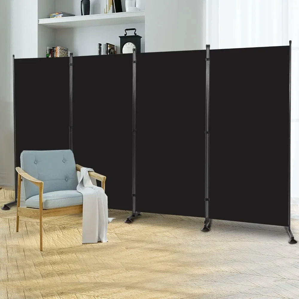 

Room Dividers, 6FT Folding Privacy Screens, 4 Panel Partition Dividers W/Freestanding Design