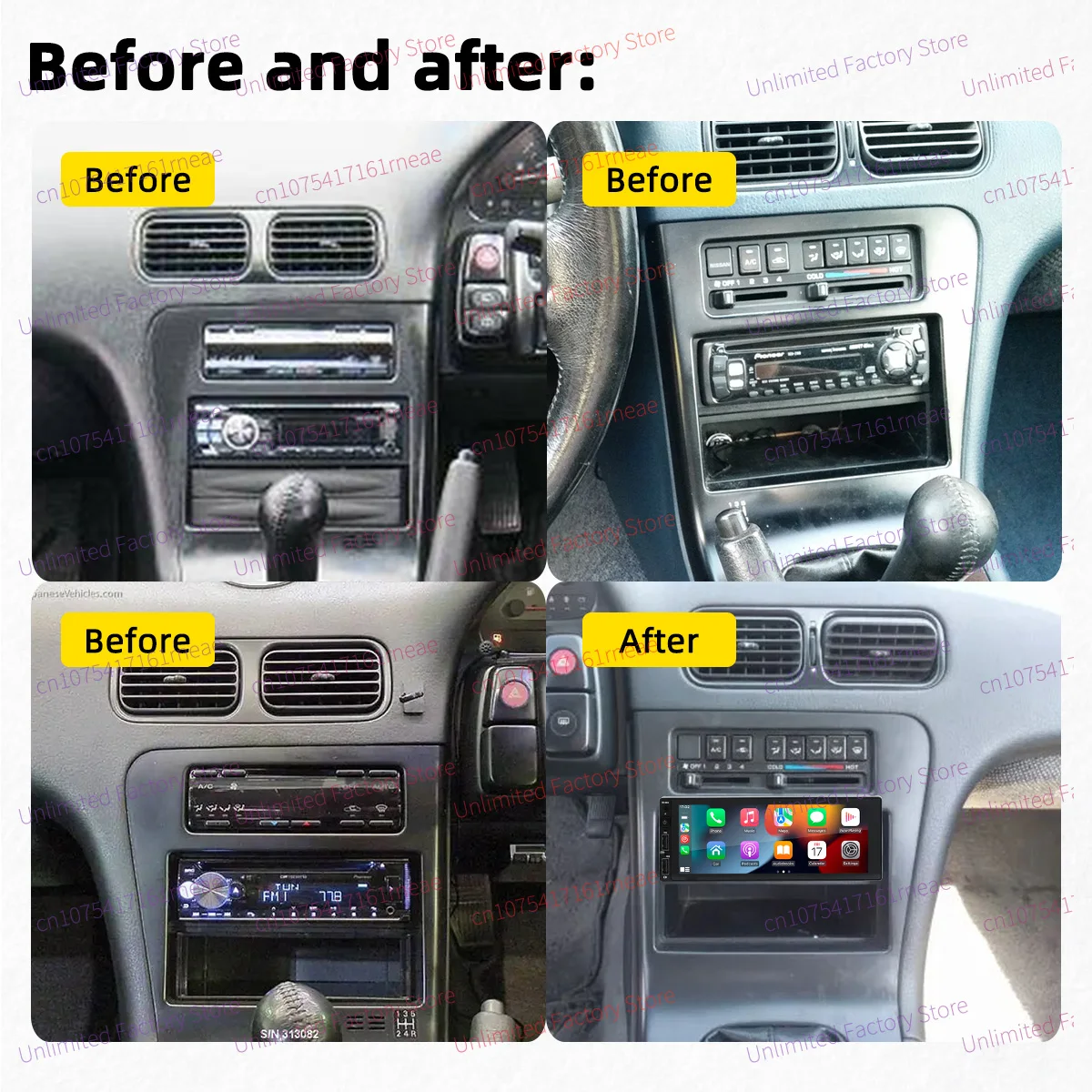 1 Din Android Autoradio Carplay 6.86