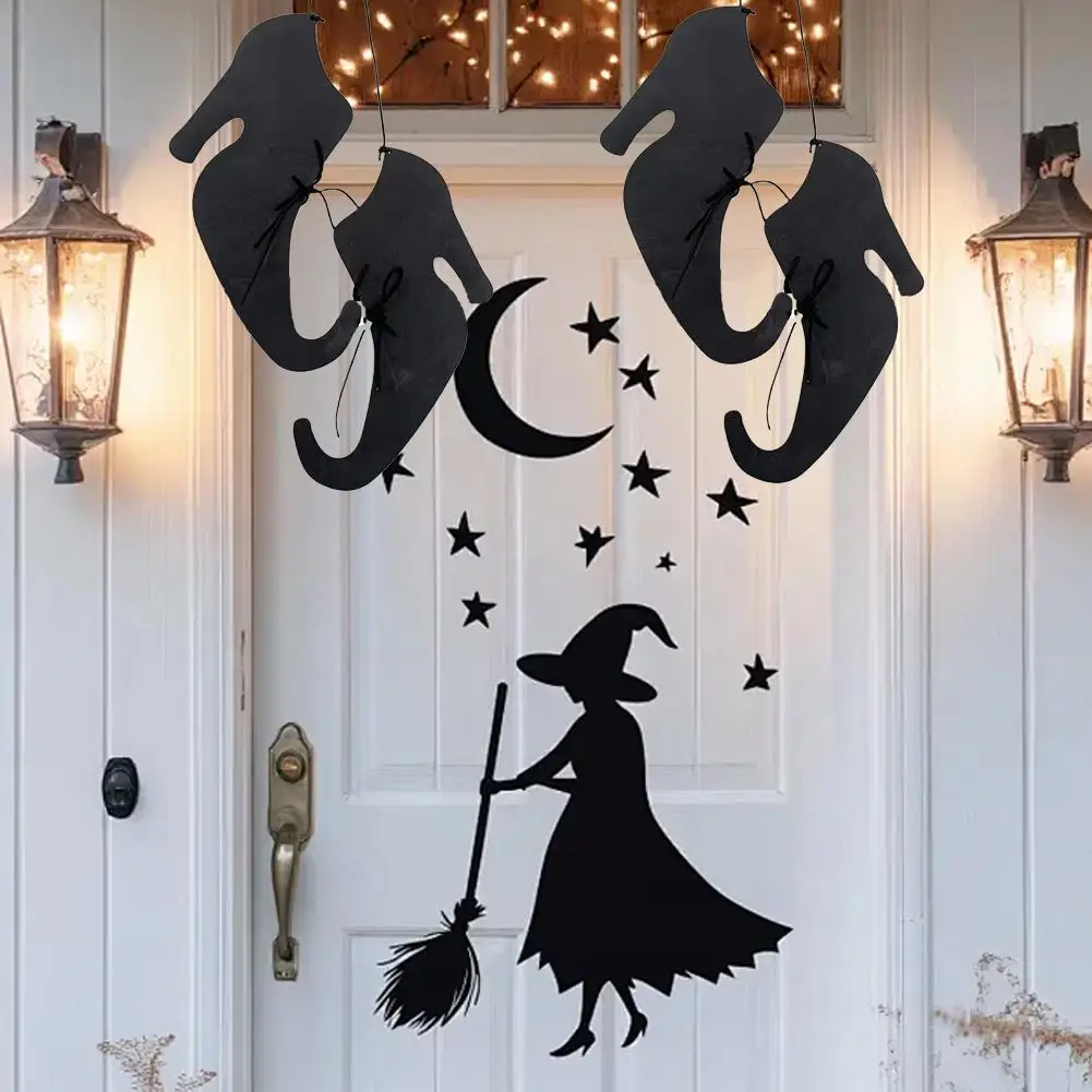 

New Halloween Gothic Witch Boots Triple Splicing Pendant Earrings Creative Holiday Decoration Lovers Jewelry Gift