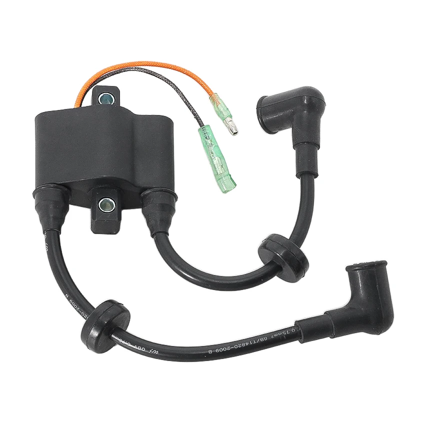 High Voltage Pack Ignition Coil For Yamaha 40HP K40J M(W/)S/L 40HP E40G MHS/L 40HP EK40J M(W/)S/L OEM:6F5-85570-11 6F6-85530-00