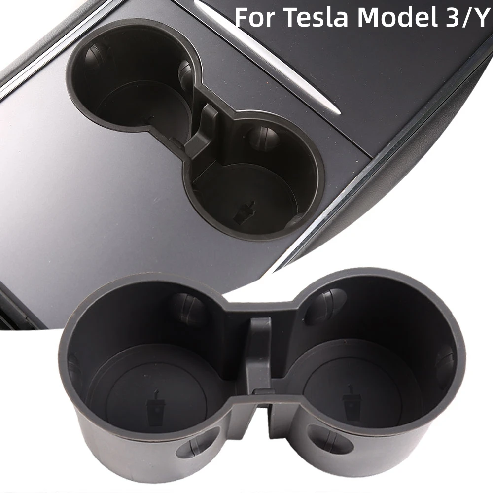 

Держатель для стакана воды Tesla Model 3/Y 2021-2023, центральное управление, держатель для напитков, крышка для стакана с водой на заднее сиденье, аксессуары для интерьера автомобиля