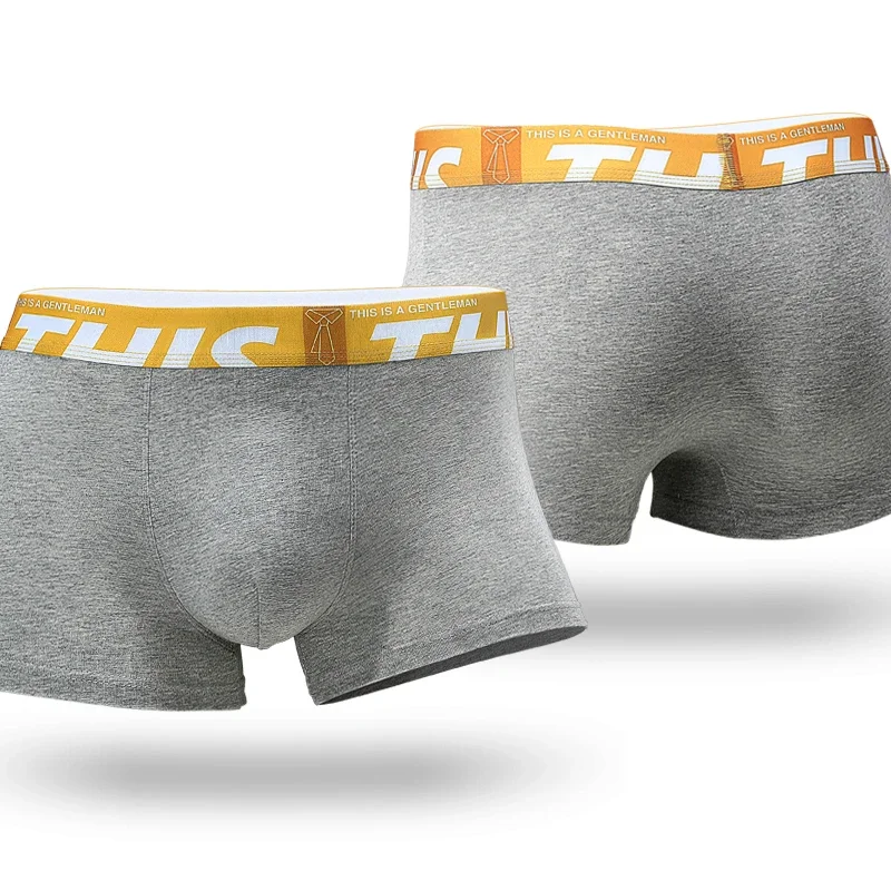 

Cotton men's underwear Men's summer slim boxers Breathable mid-waist youth boxer shorts trend large size shorts head