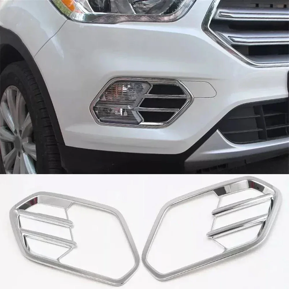 For Safer Driving In Fog Fog Lamp Cover Fog Light Decoration Exterior Fog Light Trim Fog Light Cover Mirror Polished Finish