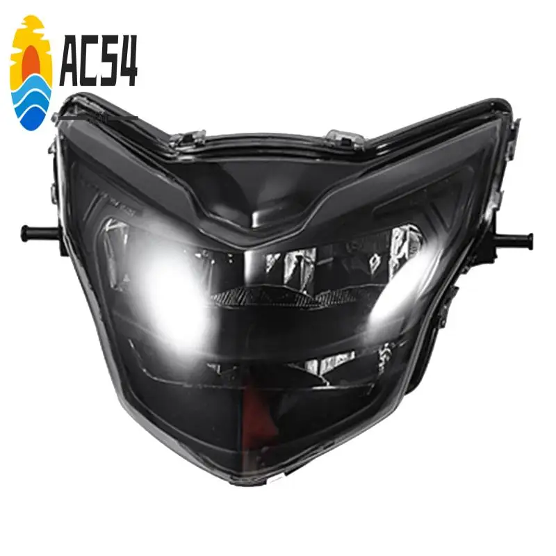 

AC54-Motorcycle Front Headlight Fairing Smoked Shell For Yamaha LC135 V2 V6 Clip Head Light LED Spoiler Mask Cover Dirt Bikes