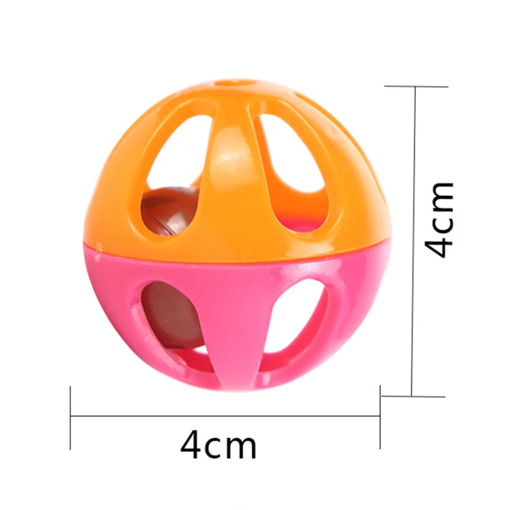 Cat with Bell- 10pcs Bell Toys Two- Tone Hollow Rounded Durable Bell Balls Bell Toys for Cats