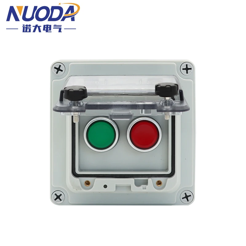 NUODA Emergency Stop Control Button Switch Box Ip67 Outdoors Protect Shield Waterproof Urgent Stop Buttons Controlling Case