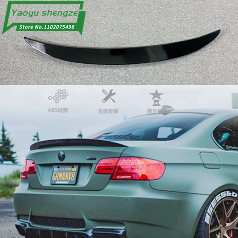 P Style For BMW E92 Spoiler 3 Series 2 Door E93 M3 & E92 Coupe ABS Spoiler Performance Style 2005 - 2012