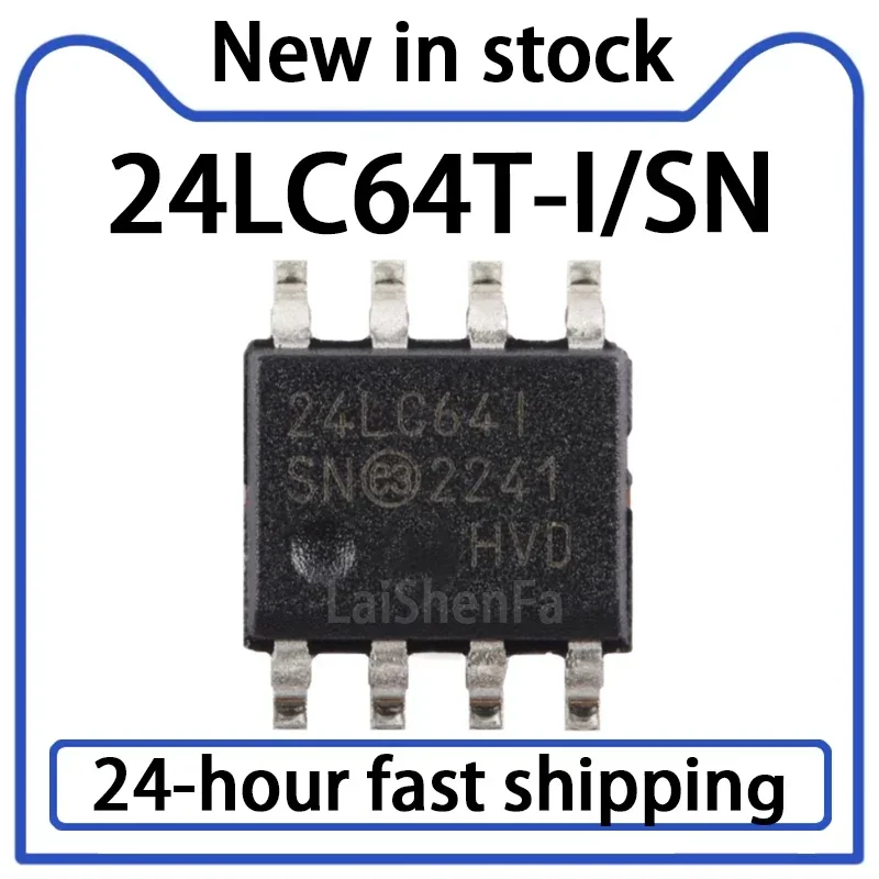 10PCS 24LC64T-I/SN …