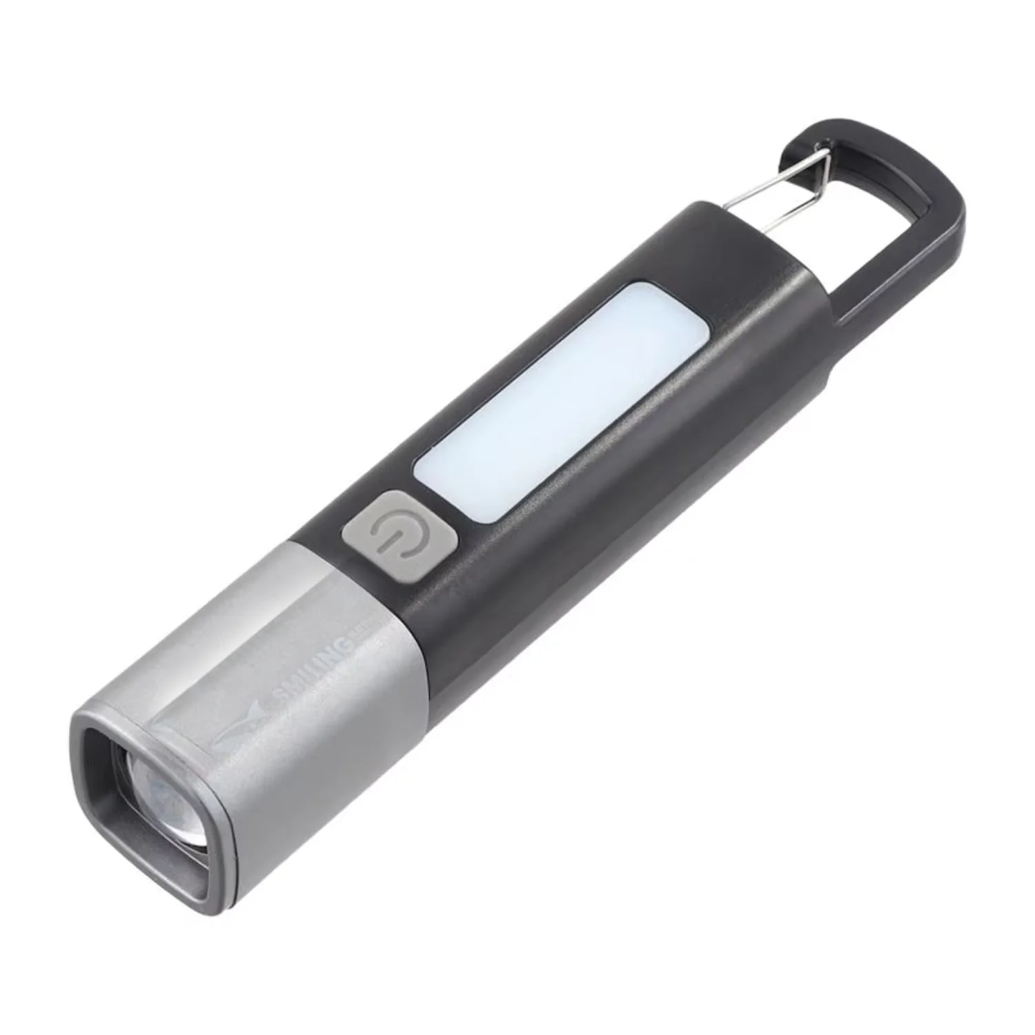 

Smiling USB Charging Strong Lighting ABS Flashlamp Waterproof Portable Small Flashlight COB Side Lamp Camping