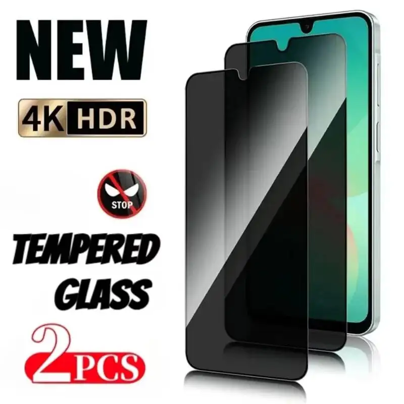

Full Cover Privacy Screen Protector For Samsung A56 A36 A16 A07 S24 S25 Ultra S23 FE A55 A54 A26 A35 A17 Anti-Spy Tempered Glass