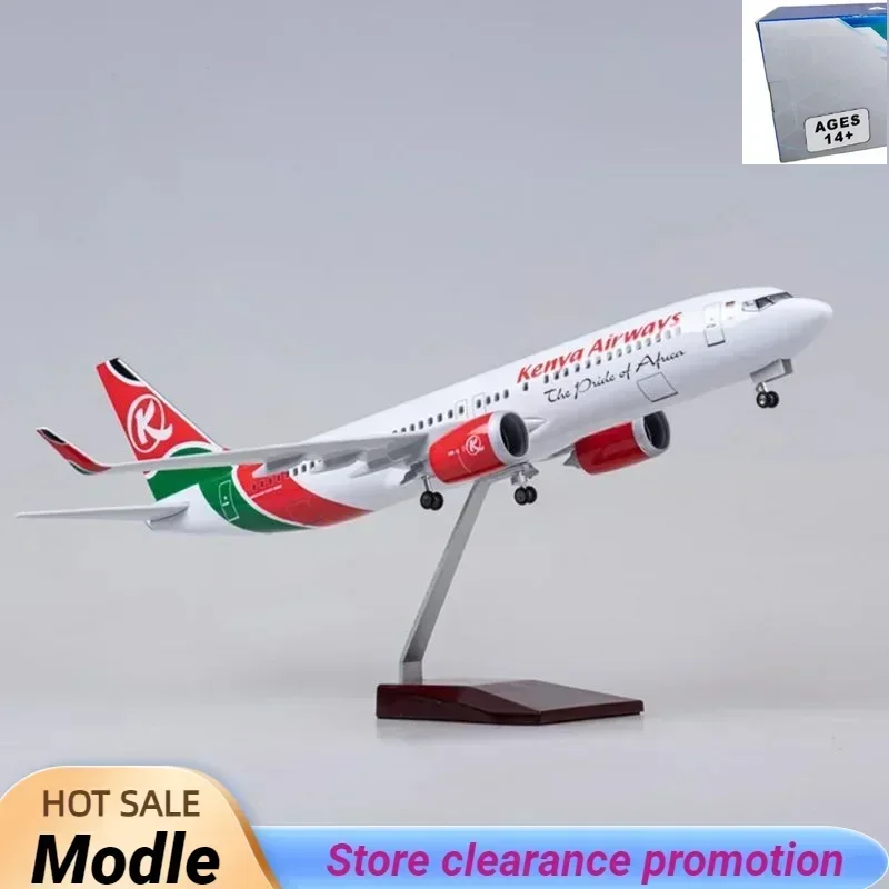 

Новый самолет 47 см в масштабе 1/85 B737 MAX, Kenya Airways Airline W, литая под давлением модель самолета из смолы, коллекция игрушек