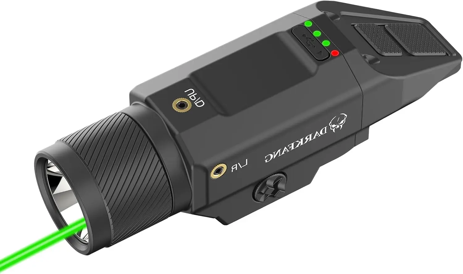 

Компактный зеленый лазерный фонарь 1500 люмен для ружья/винтовки с режимами мгновенного включения/стробоскопа, крепление на планку Пикатинни