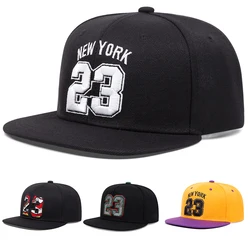 Cyfrowy 23. 3D haftowany modny kapelusz baseballowy sportowy kapelusz przeciwsłoneczny czapka typu snapback regulowany unisex słońce kowbojski kapelusz