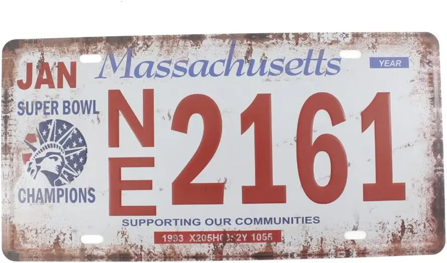6x12 дюймов винтажный ощущение дома, ванная комната, магазин и бар, Настенный декор, сувенир, металлический жестяной знак, Постер, табличка (Массачусетс)