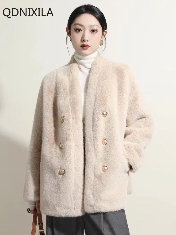 New in Coats，Women\'s Fur Coat，loose Imitation Mink，environmentally Friendly Fur，fashion Fur Jacket，faux Fur Coat Women