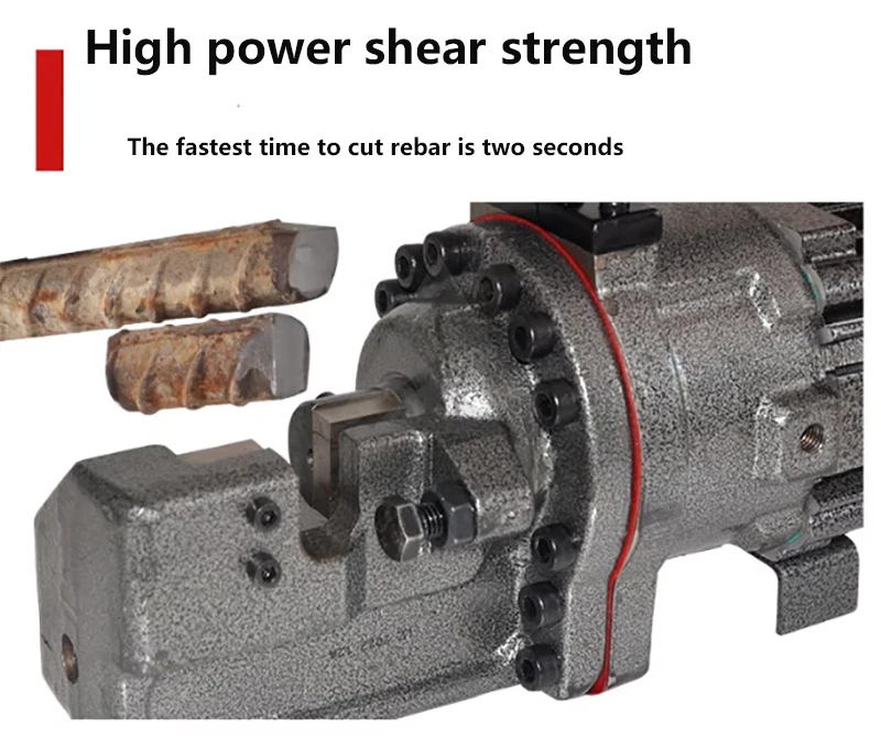 La Cina esporta la tagliatrice idraulica a taglio dell'acciaio ad alta velocità della taglierina elettrica tenuta in mano della barra d'acciaio