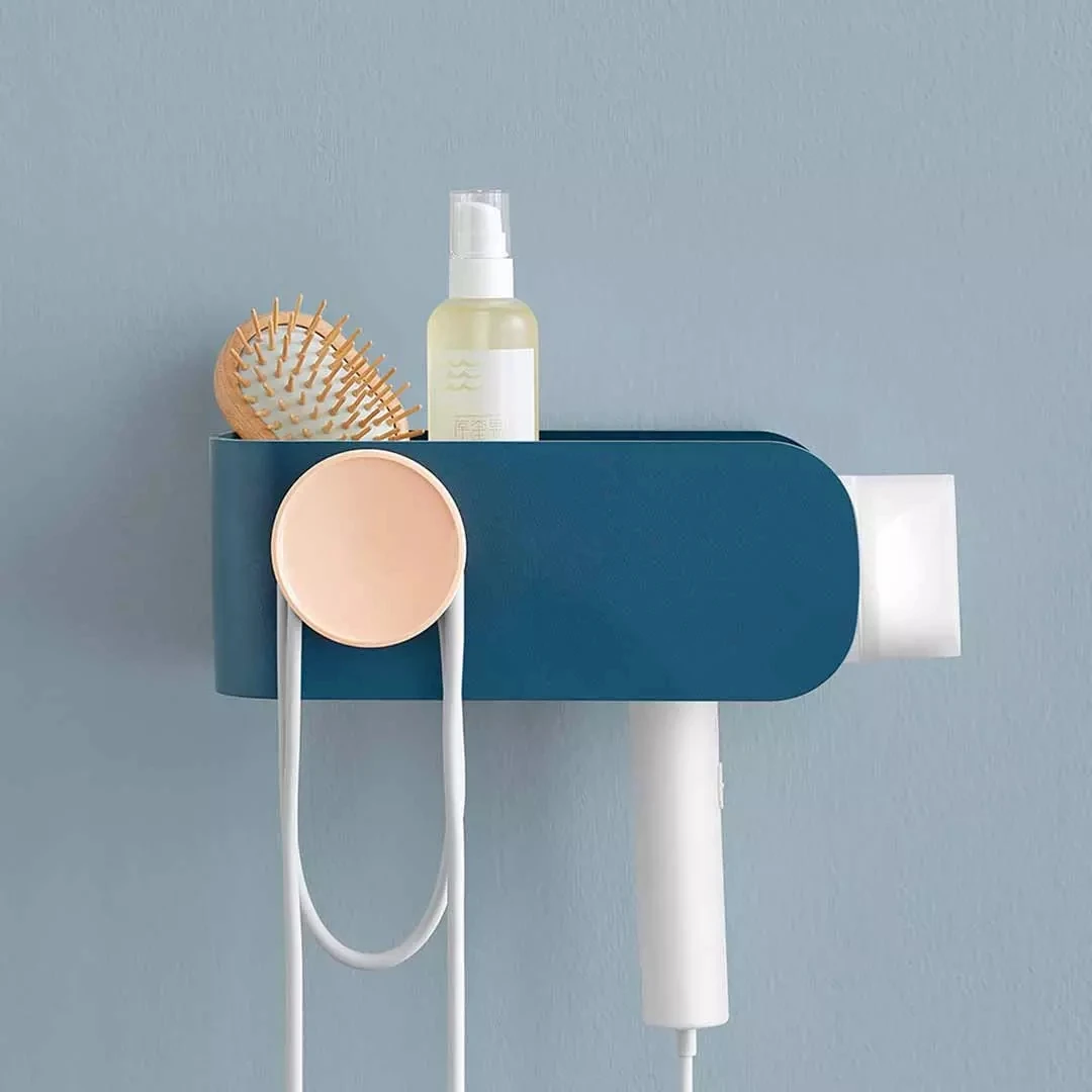 Youpin MIJOY مجفف الشعر رف سهلة التركيب و تخزين مرنة لف تخزين تصميم سهل استنزاف 4 ألوان