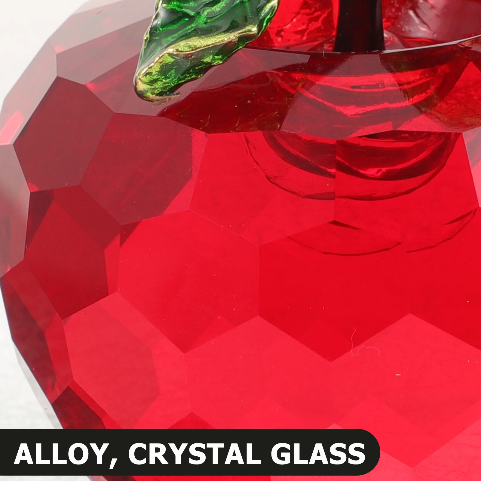 

Crystal Apple Desktop Ornament Decorative Crystal Craft Photography Prop Home Office Car Hotel Bar Living Room Bedroom Decor