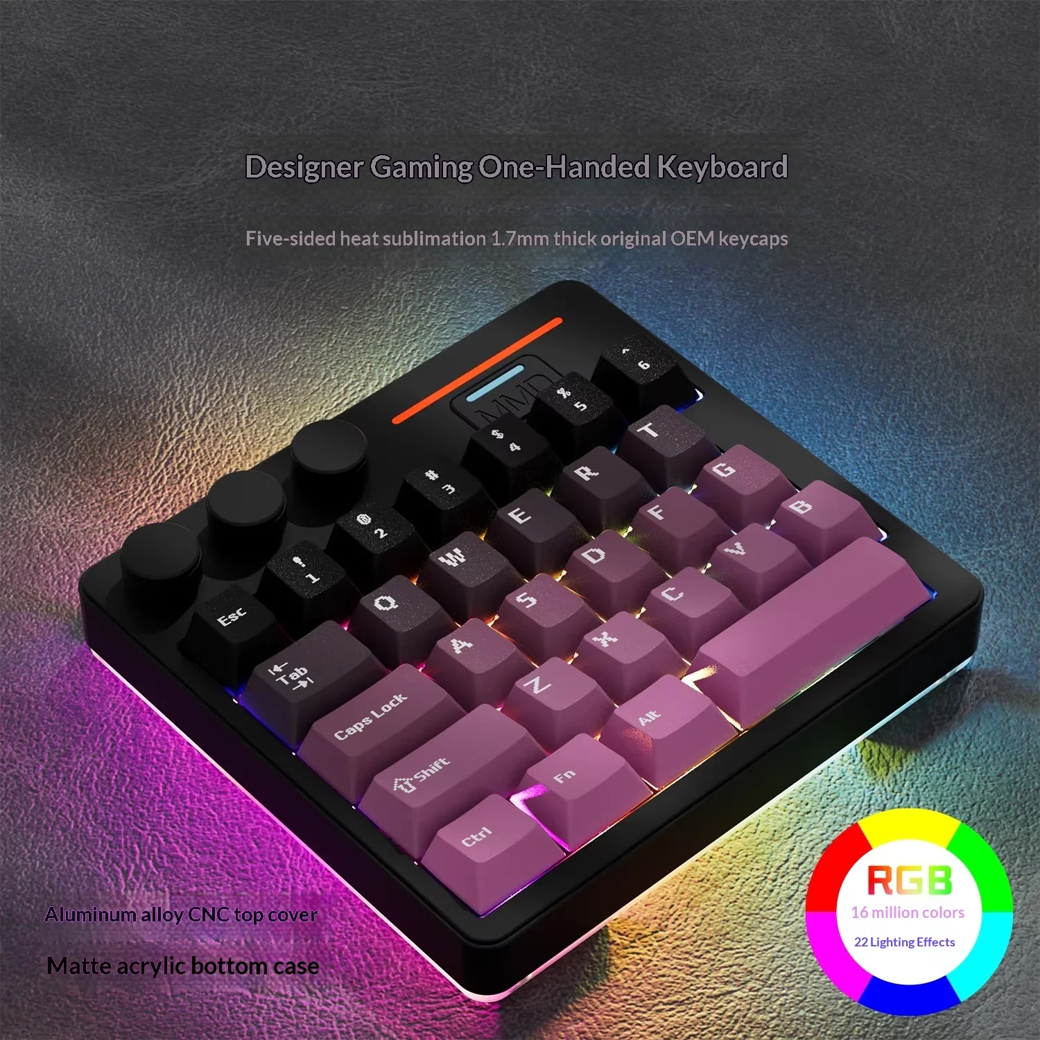 MMD KM29 wireless keyboard Three Mode Wireless Connection 980MAH Magnetic axis mechanical keyboard For Pc Accessories Gifts