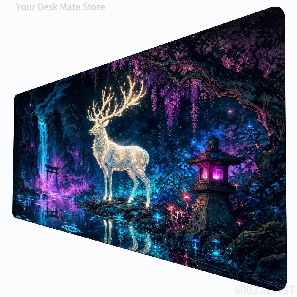 Mysterious Giant Deer MTG Playmat Magic Card Battle Mat Non-Slip Durable 35X60CM Commander Playmat Board Game Mat for TCG
