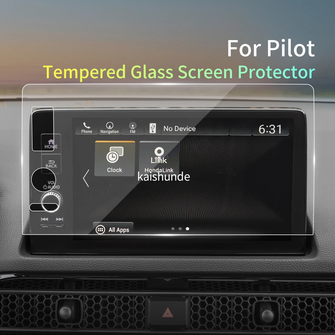 Screen Protector For HONDA Pilot 2023 Carplay Tempered Glass Protective Film Multimedia Screensaver Car Sticker Auto Accessories