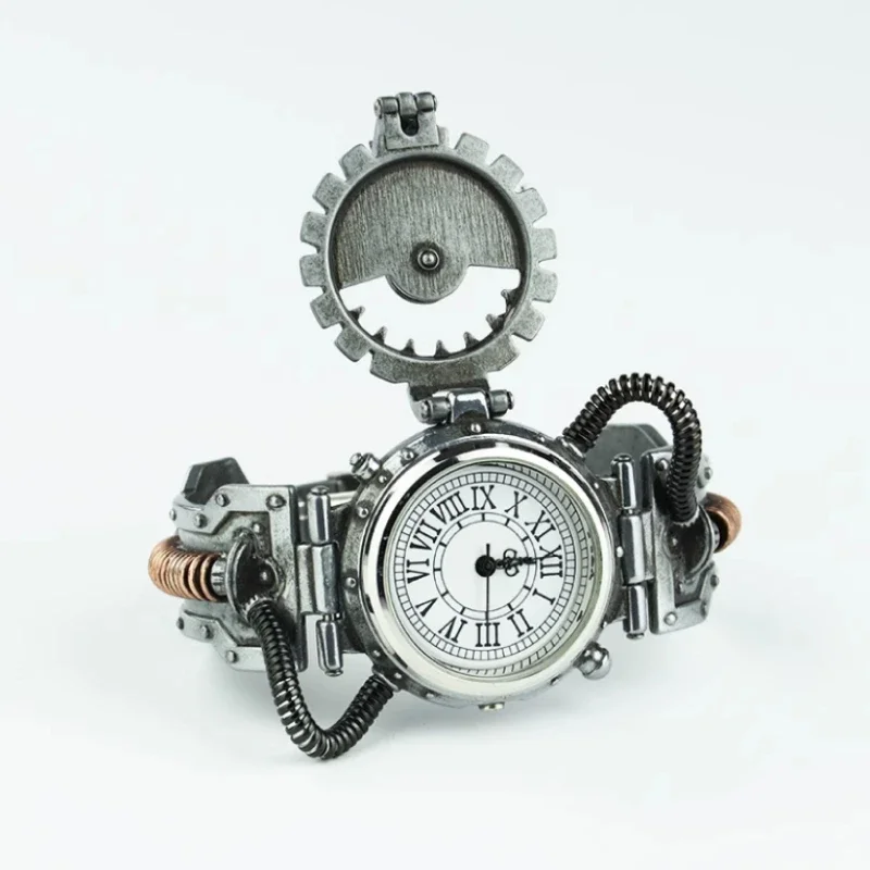 Steel Master Physics Formula Watch Steam Punk reloj Vintage Metal Element Punk Flip Watch