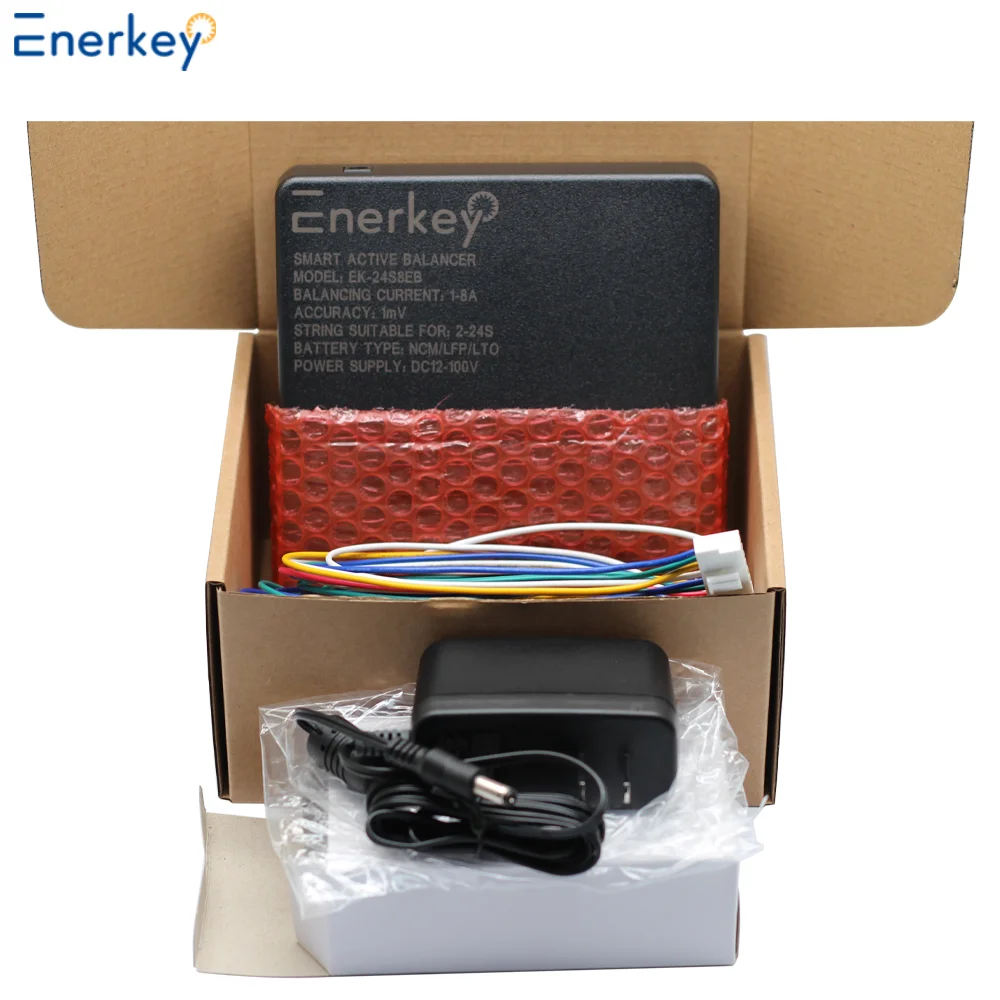 Enerkey EK-24S10EB Inteligentny aktywny balanser 10A 2S ~ 24S Bateria litowa / Lifepo4 / LTO Aktywna wyrównacja Mam TTL / BT VDE/UL CSA