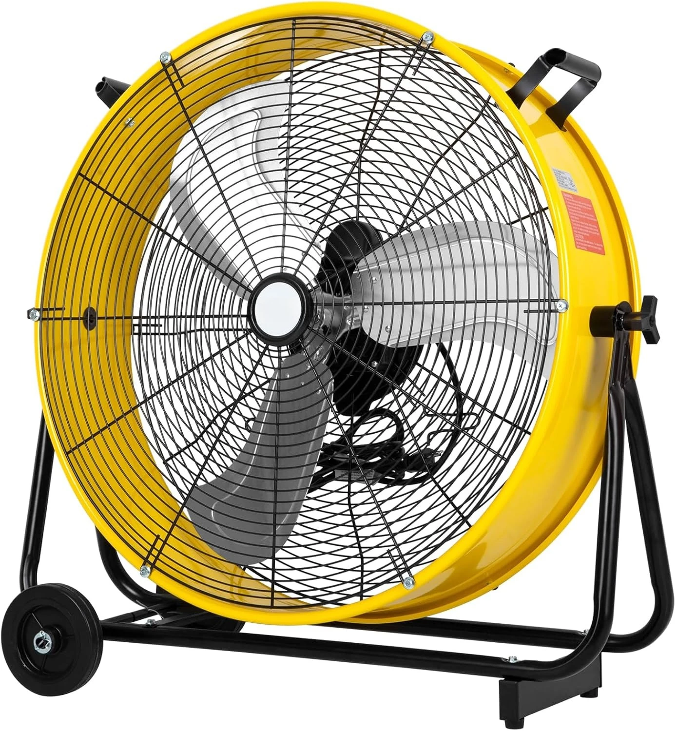 

24" 8100 CFM High Velocity Industrial Drum Fan, 3-Speed Heavy Duty Metal Shop Fan for Garage, Warehouse, UL Listed