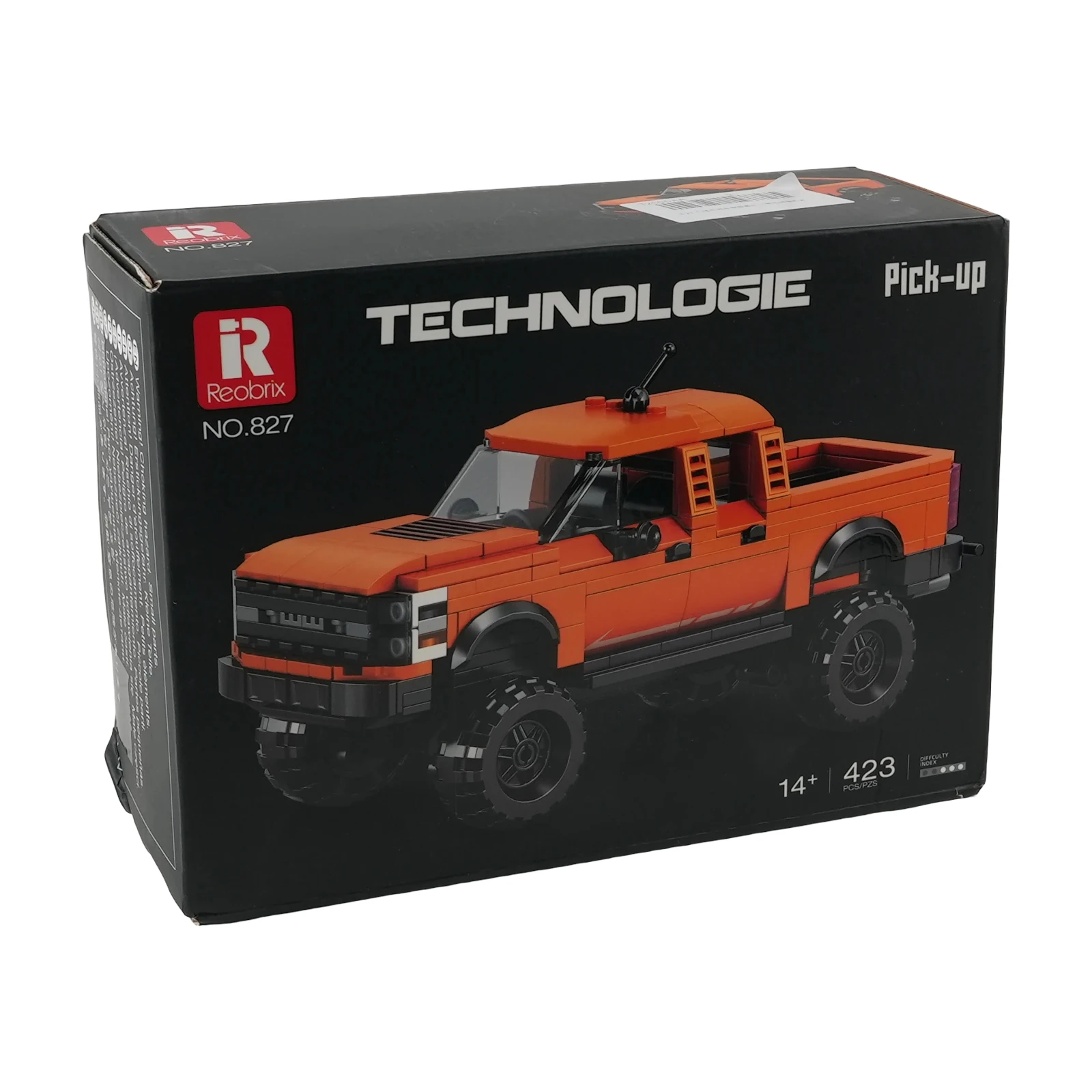 Kit de construction de maquettes de voiture à 8 grilles, petit bloc de briques, jouet d'assemblage créatif, 827