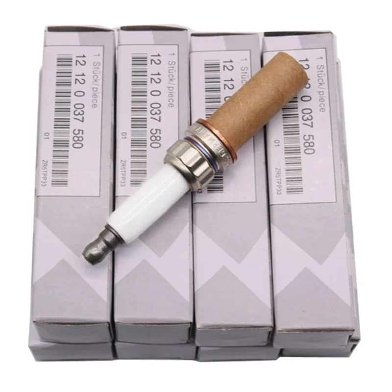 

4 шт. 12120037580 ZR5TPP33 иридиевые свечи зажигания 0242145515 подходят для BMW E90 F20 F10 F34 F82 F07 F11F12 F13 E70 E71 740i 750i