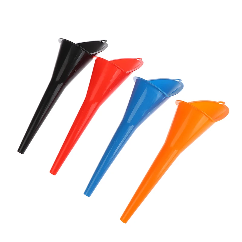 Anti-splash Long Mouth Oil Fuel Filling Tools Plastic Engine Funnel Motorcycle Refueling Car Accessories