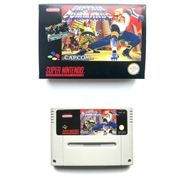 16 bit pal game cartridge For Captain Commando snes pal console video game