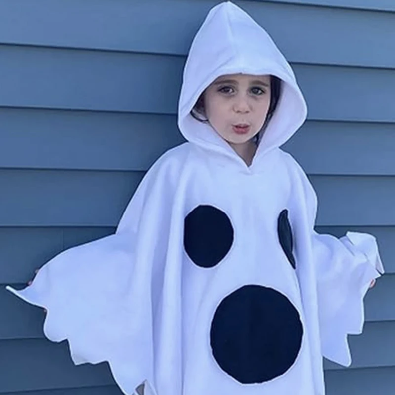 Kostum Anak-anak untuk Pertunjukan Panggung, Pakaian Anak Perempuan untuk Cosplay, Set Dekorasi Labu Setan, Bahan Poliester...