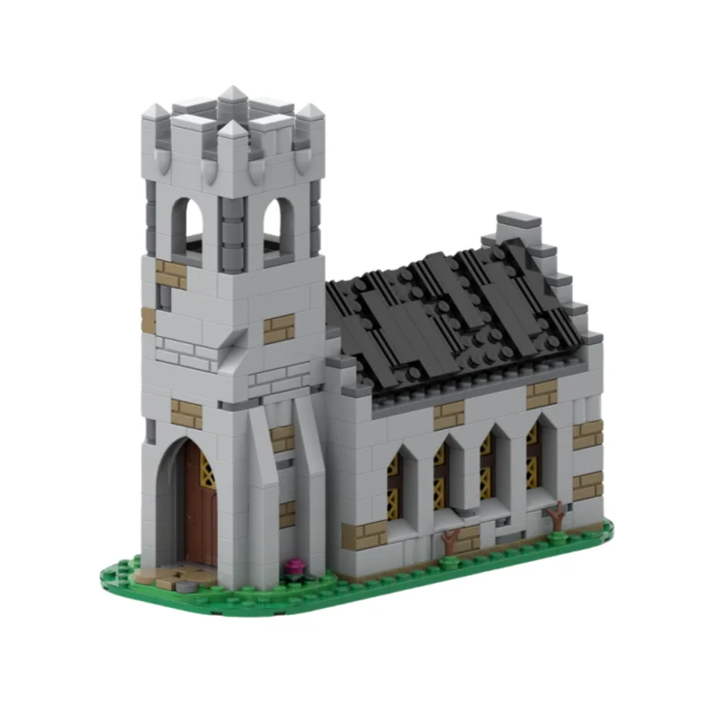 

Набор для сборки моделей средневекового дома MOC — блоки-пазлы из мелких деталей, 1146 деталей — подходит для всех любителей, сборка как