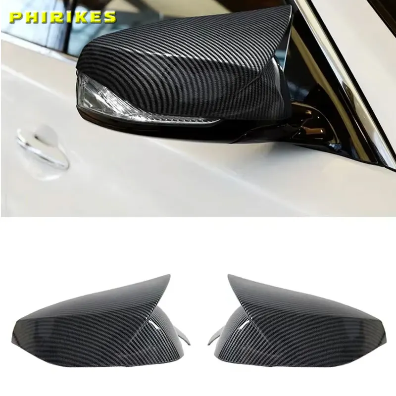 2 pièces porte latérale de voiture rétroviseur couvercle capuchon rétroviseur coque garniture pour Infiniti Q50 Q60 QX30 Q70 2014-2020